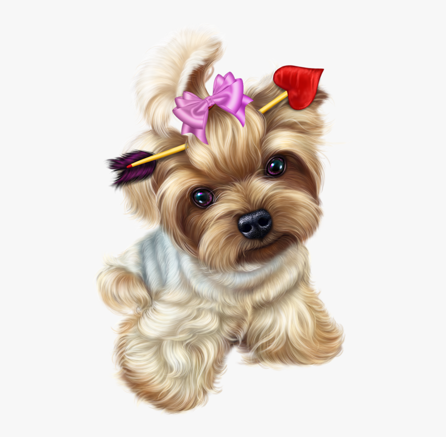 Transparent Yorkie Png Transparent Yorkie - Valentine Puppies Clip Art, Transparent Clipart
