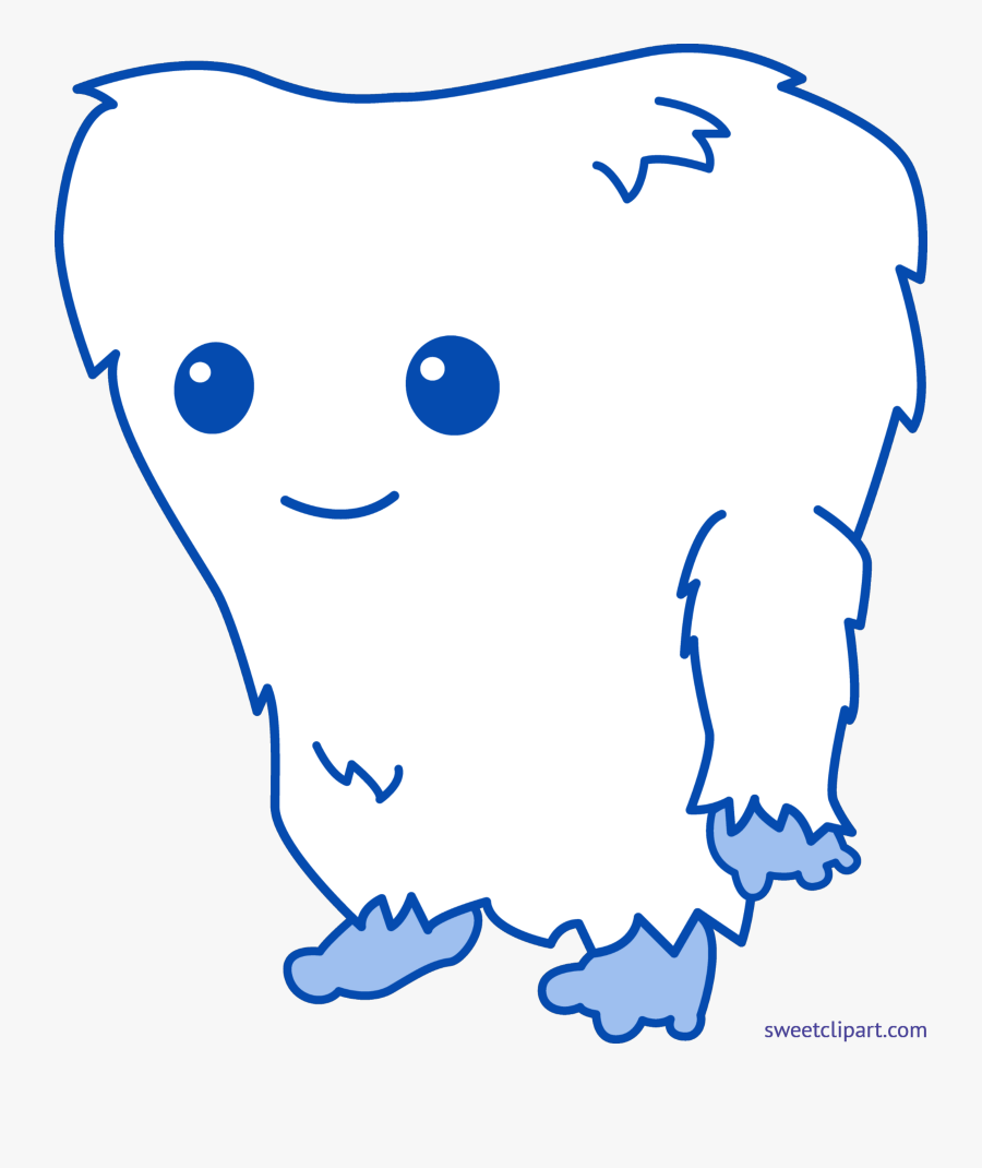 Sweet Clipart Blue - Cute Monster Line Art, Transparent Clipart