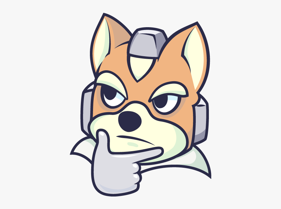 Fox Mccloud Thinking Emote Star Fox Emoji Free Transparent