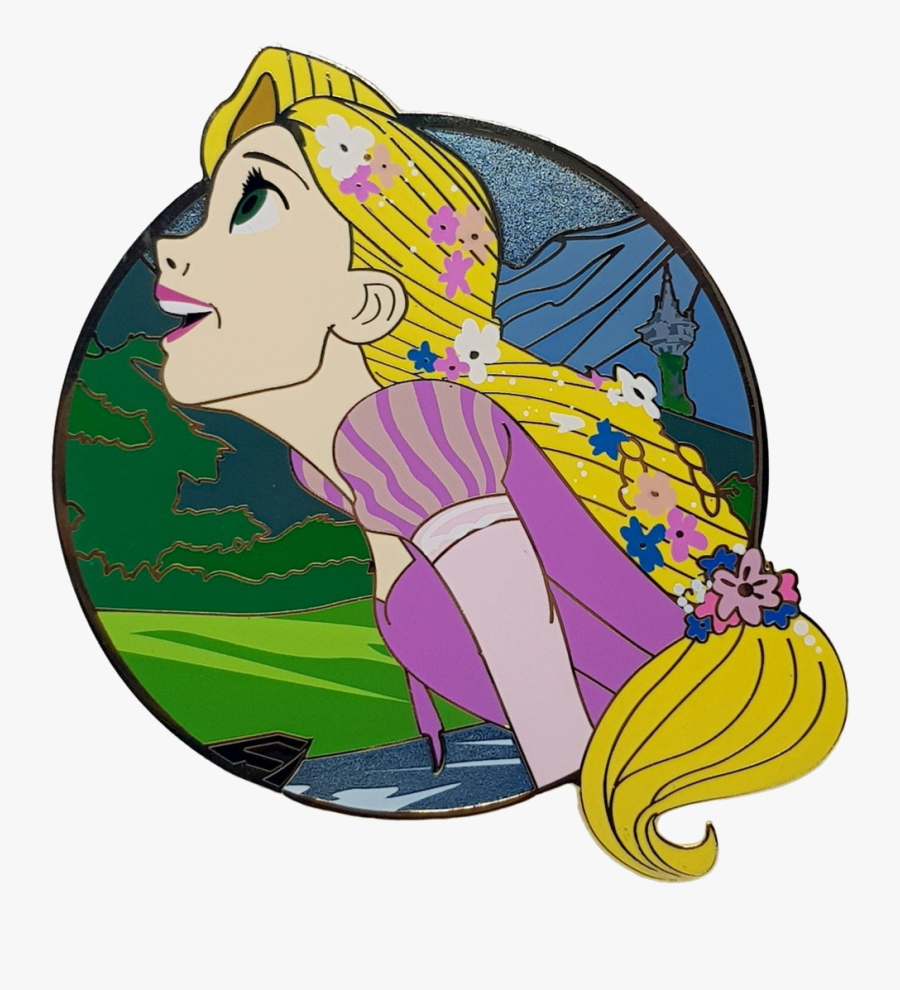 Princess Profiles Series Clipart , Png Download - Perfil De Rapunzel, Transparent Clipart