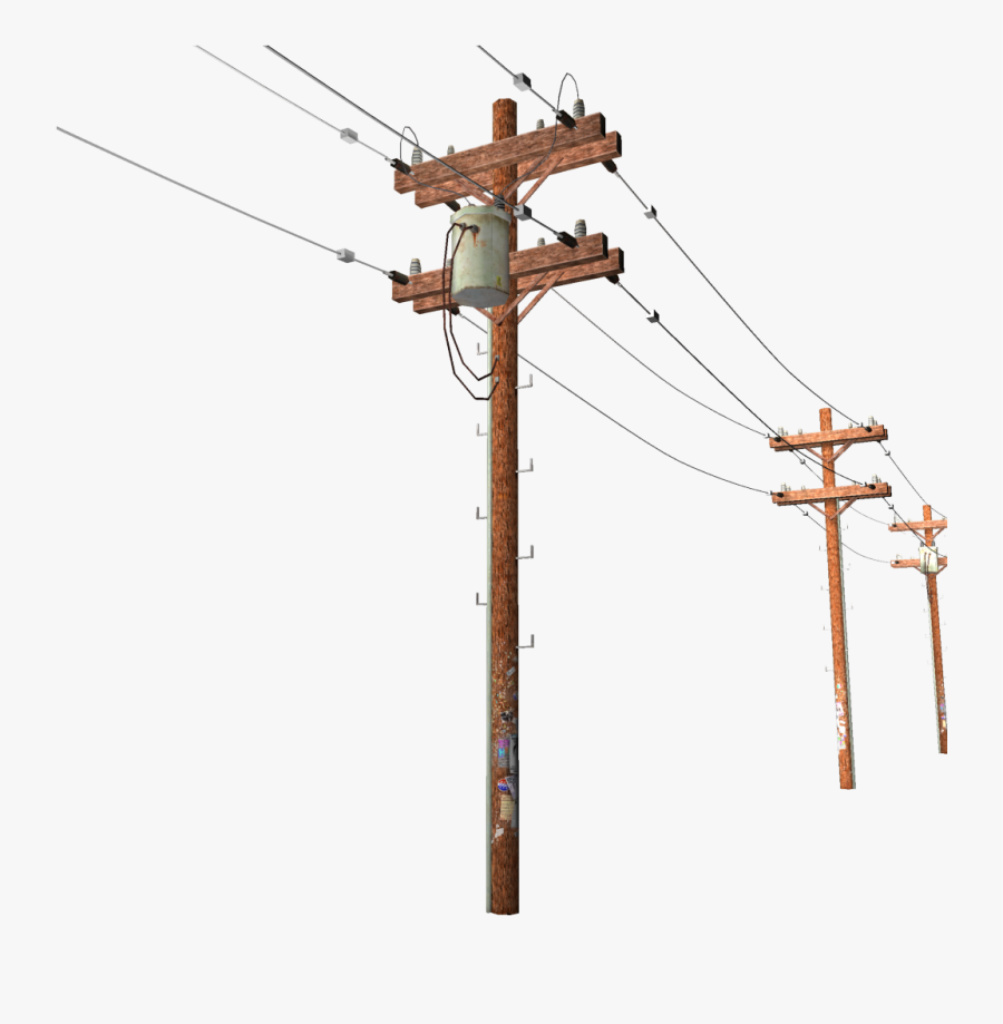 Free Telephone Pole Cliparts - Transparent Electric Pole Png, Transparent Clipart