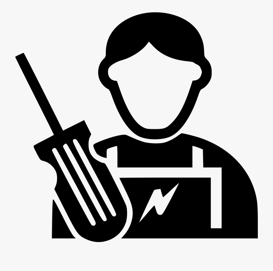 Clip Art Svg Png Free Download - Icon Electrician Logo Png, Transparent Clipart
