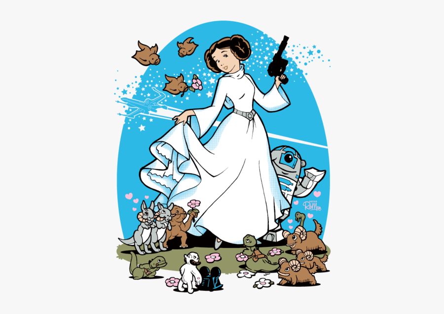 Princess Leia Disney Art, Transparent Clipart