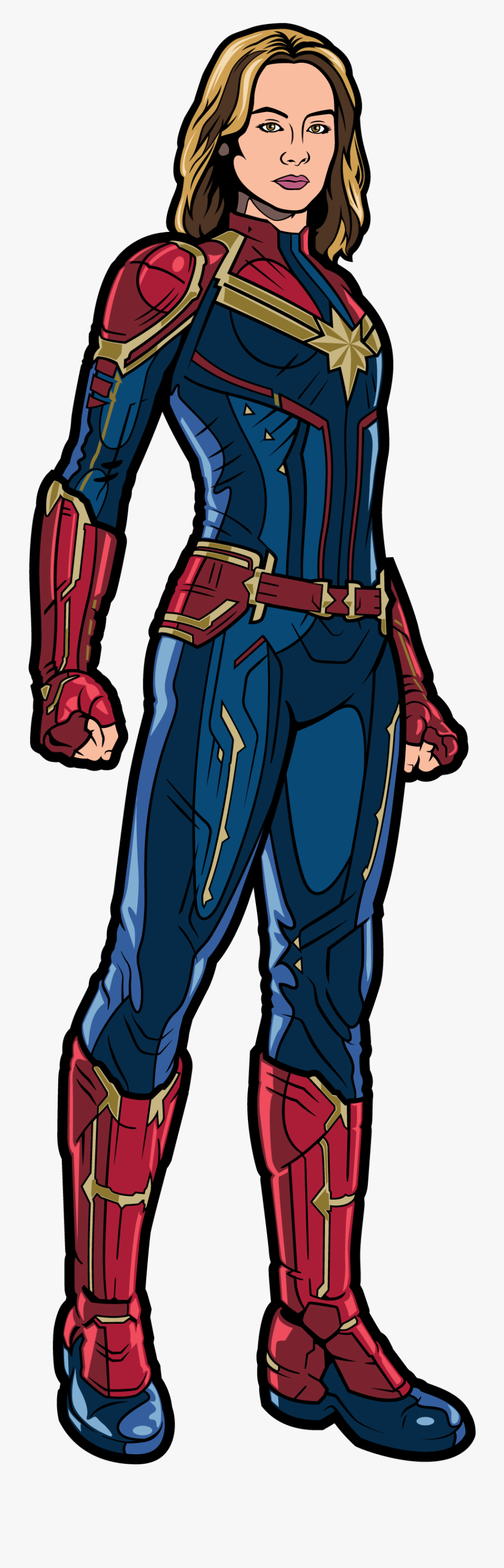 Captain Marvel Figpin, Transparent Clipart