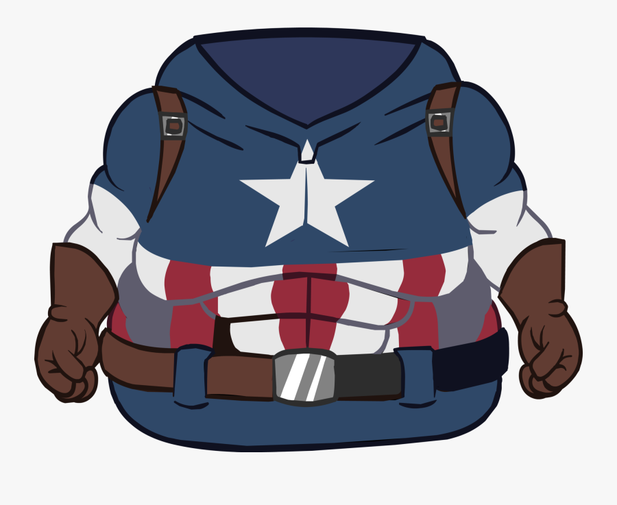 Official Club Penguin Online Wiki - Body Bebe Capitão America, Transparent Clipart