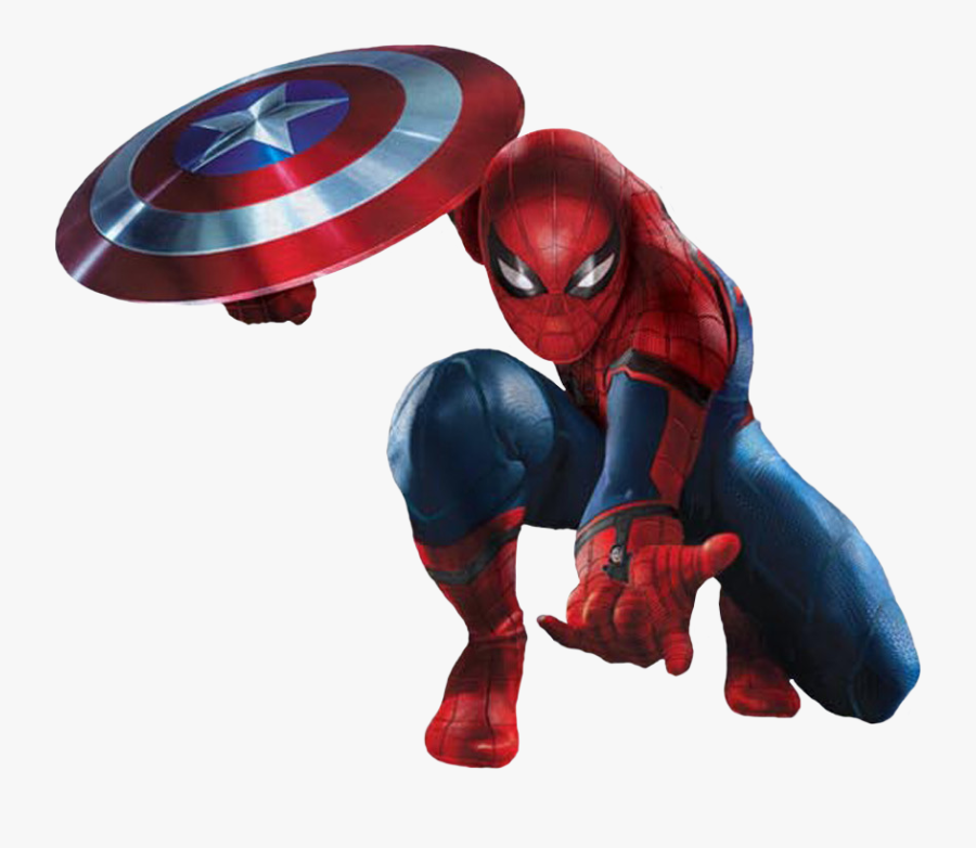 Cw Spider-man Shield Promo - Spider Man With Shield, Transparent Clipart