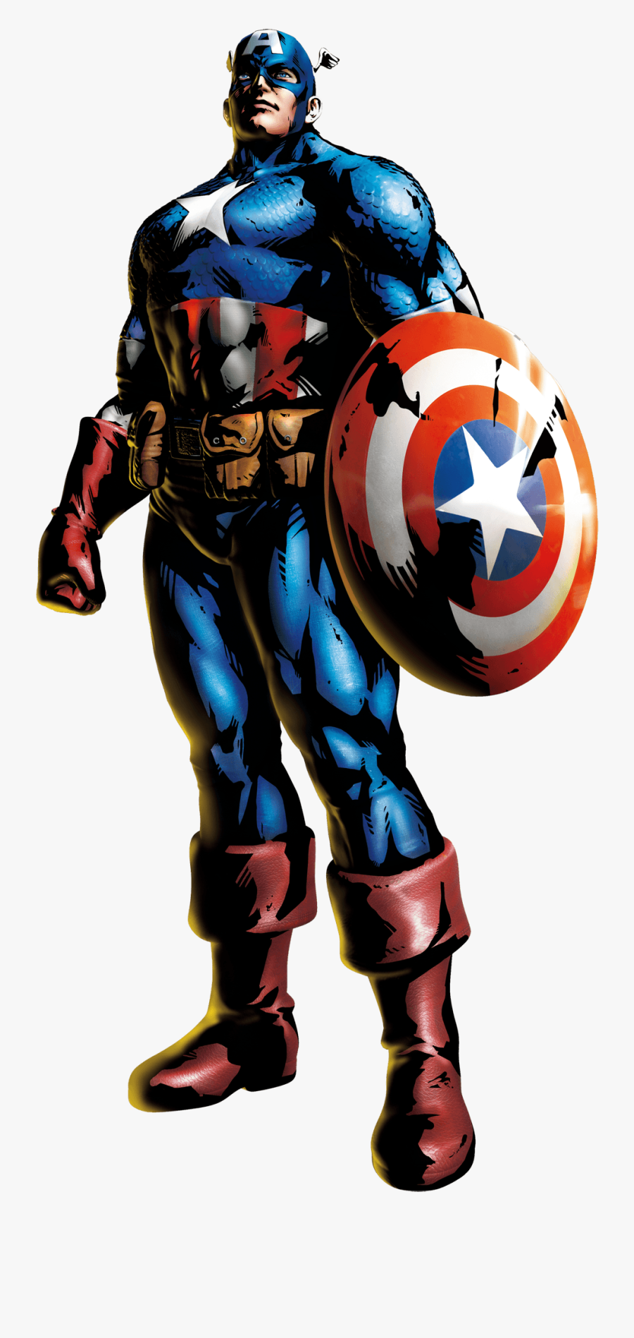 Captain America - Marvel Vs Capcom 3 Captain America, Transparent Clipart