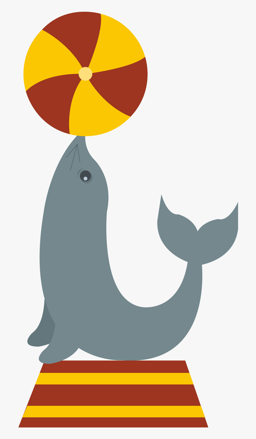Image Library Stock Dolphin At Getdrawings Com - Circus, Transparent Clipart