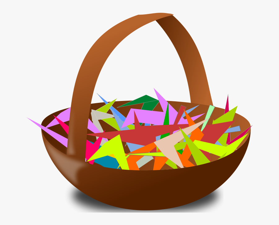 Free Clip Art "cesto De Rifas - Cesto Com Rifas, Transparent Clipart