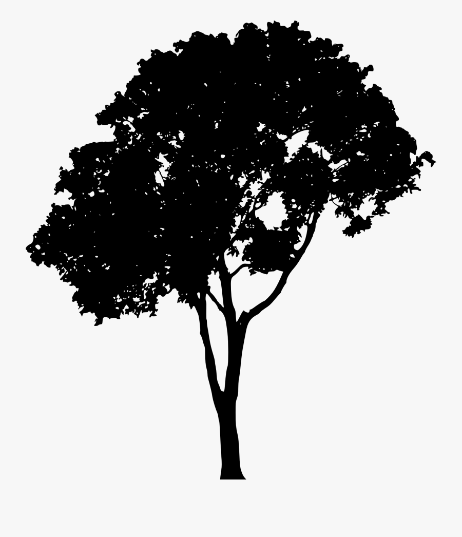 Tree Silhouette Clip Art - Vector Trees Silhouette Png, Transparent Clipart