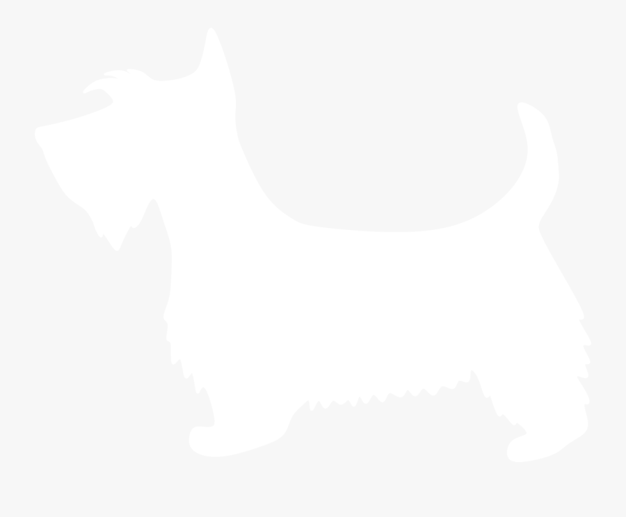 Scottie Silhouette At Getdrawings - White Dog Siloutte, Transparent Clipart