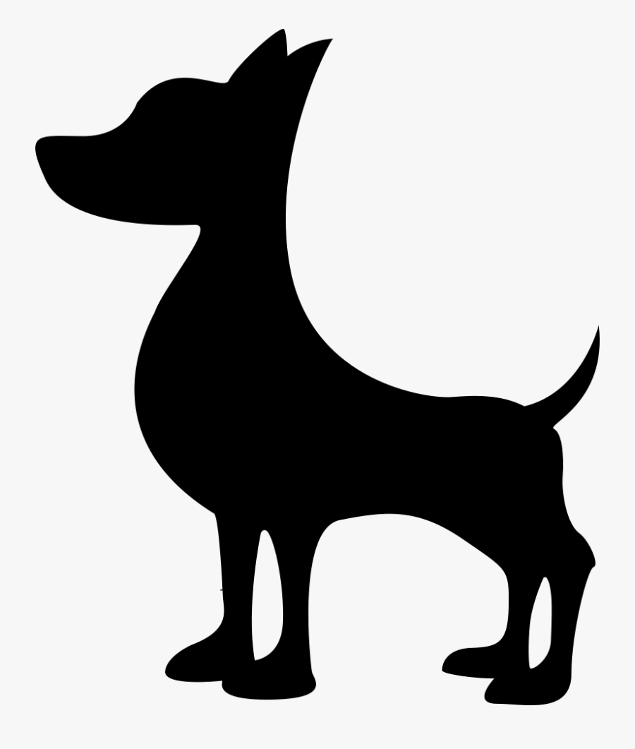 Black Dog Silhouette - Dog Silhouette Icon, Transparent Clipart