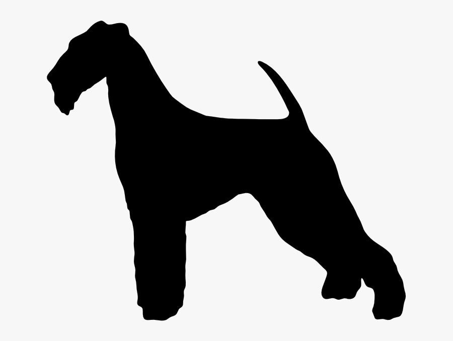 Airedale Terrier Black Png, Transparent Clipart