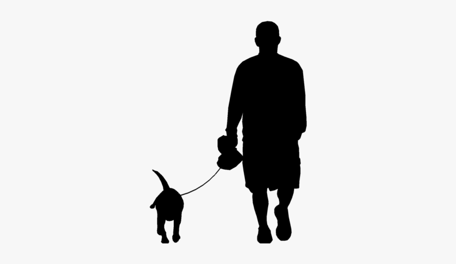 Dog Walking In The Neighborhood Live Morris Farm - Walking Dog Silhouette Png, Transparent Clipart