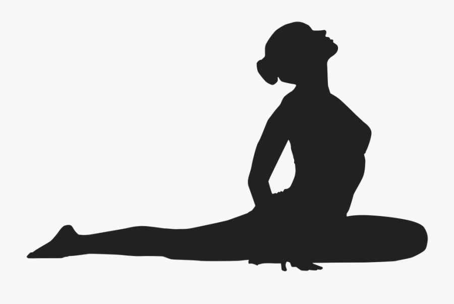 Downward Dog Silhouette At Getdrawings - Yoga Poses Clipart Black And White, Transparent Clipart
