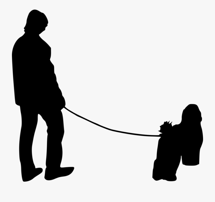 Free Png Dog Walking Silhouette Png - Silhouette Png With Dog, Transparent Clipart