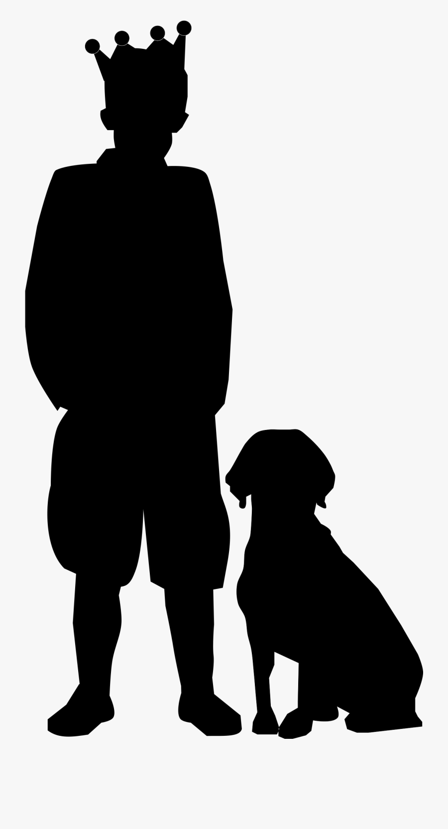 Transparent Dog Clip Art Png - Принц Силуэт, Transparent Clipart