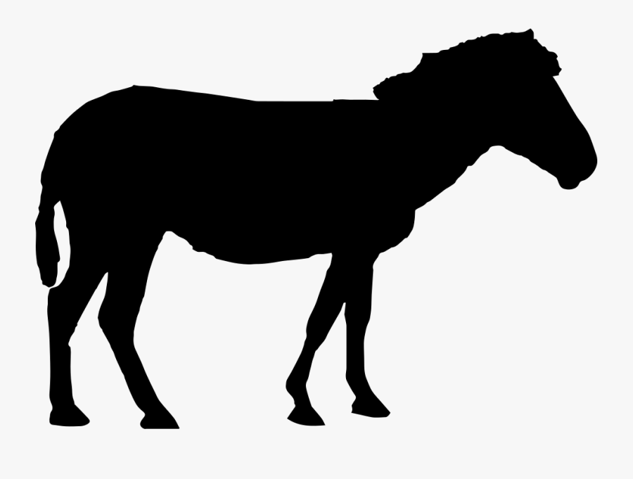 Horse Silhouette Comments - Standing Silhouette Horse, Transparent Clipart