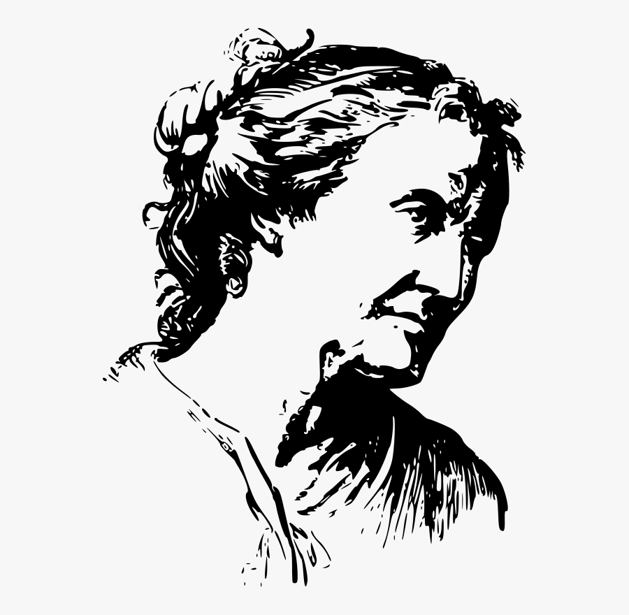 Face Expression Old Woman - Old Woman Line Art, Transparent Clipart