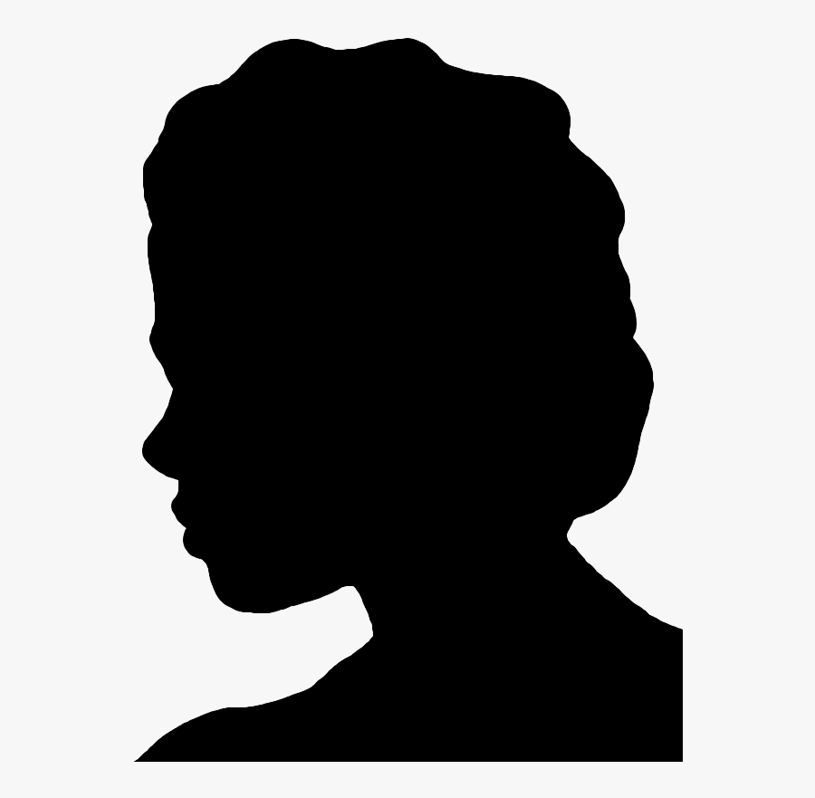 Face Silhouettes Of Men, Women And Children - Silhouette Man Face, Transparent Clipart