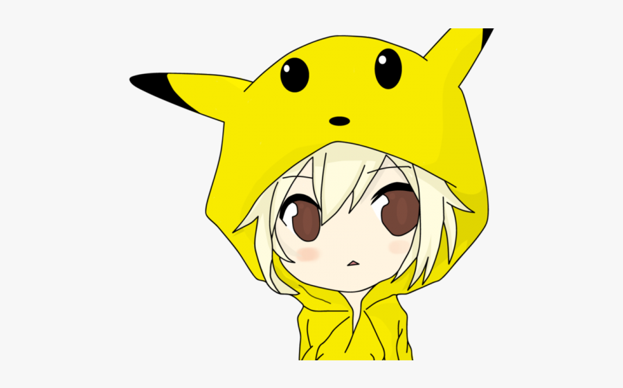 Anime Boy Chibi Pikachu, Transparent Clipart