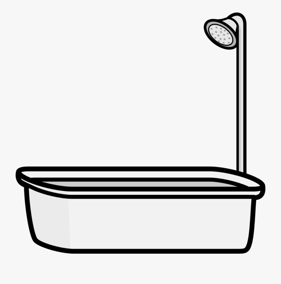 Bathtub Shower Create Swf - Clipart Rectangle Bath Tub, Transparent Clipart