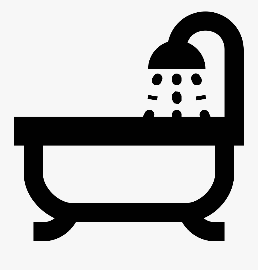 Shower Bathtub Hot Tub Bathroom Computer Icons - Icone Chuveiro Png, Transparent Clipart