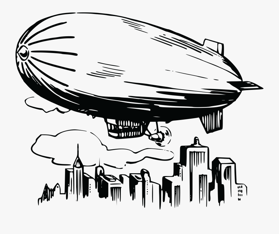 Airship - Blimp Clipart, Transparent Clipart
