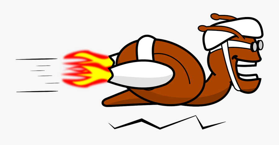 Snail Rocket Speeding Free Picture - Rocket Snail, Transparent Clipart