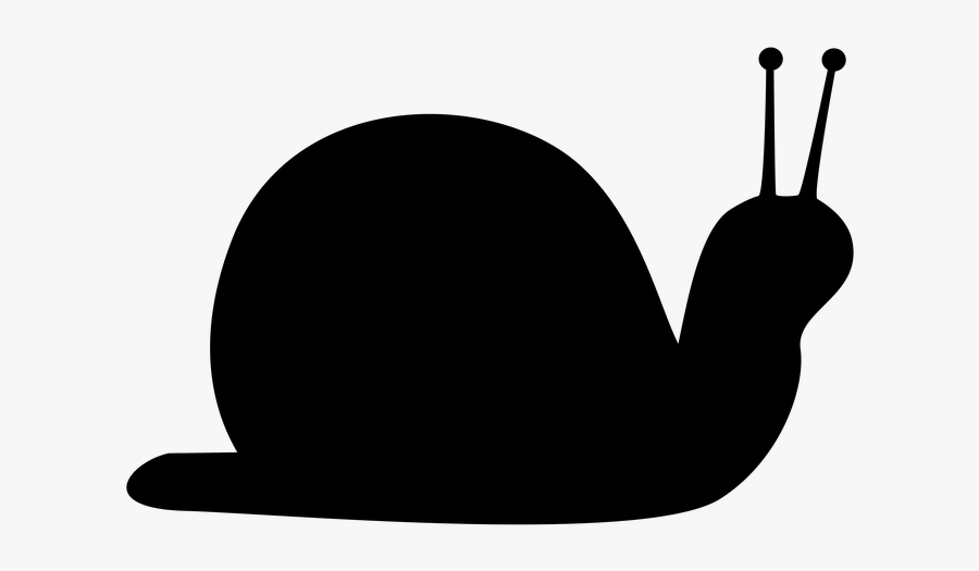 Silhouette Of Snail, Transparent Clipart