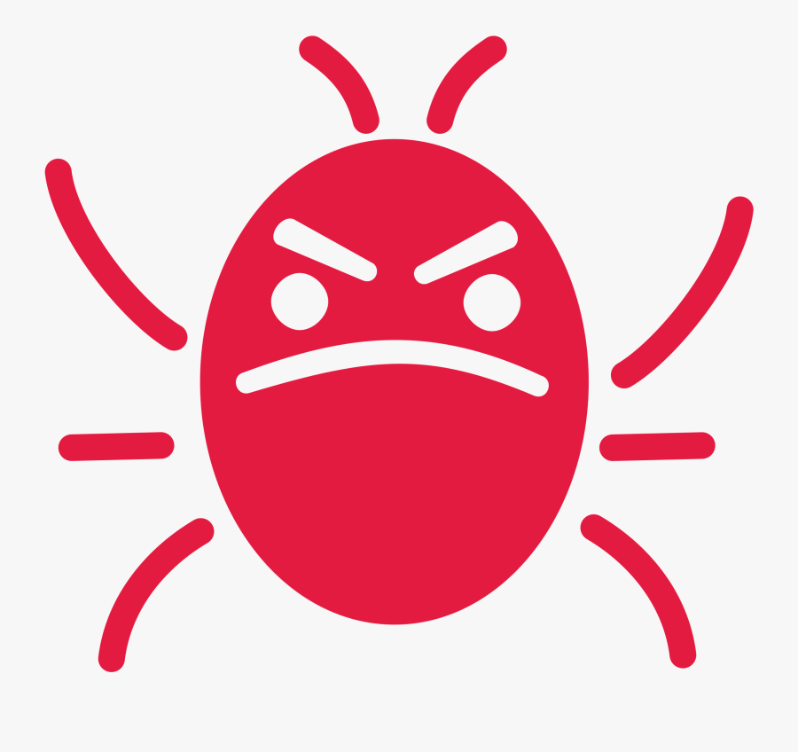 Pink,emoticon,smiley - Bug Qa, Transparent Clipart