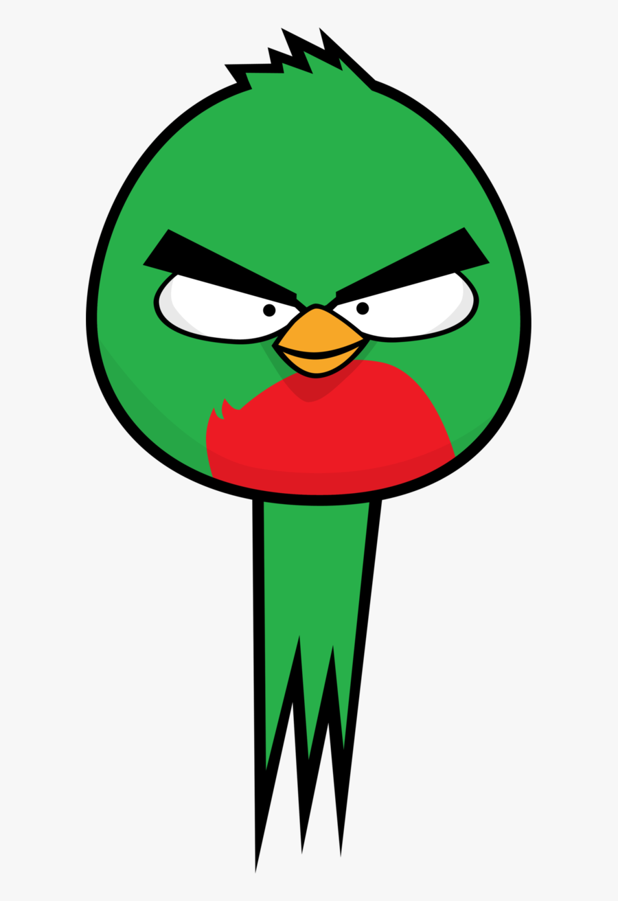 Green,angry Birds,clip Character,video Game Software - El Quetzal En Angry Birds, Transparent Clipart
