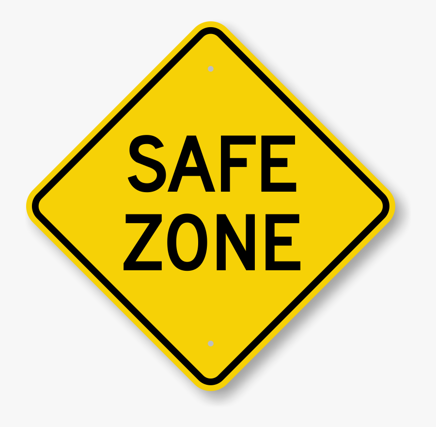 School Security Clipart - Safe Zone Sign, Transparent Clipart