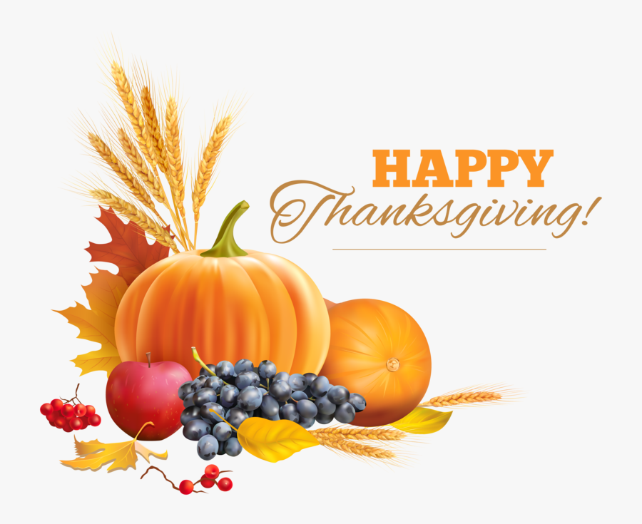 Transparent Png Decor - Happy Thanksgiving No Background, Transparent Clipart