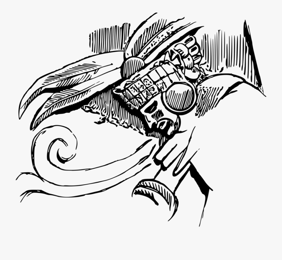 Line Art,art,visual Arts - Dibujo De Los Mayas, Transparent Clipart