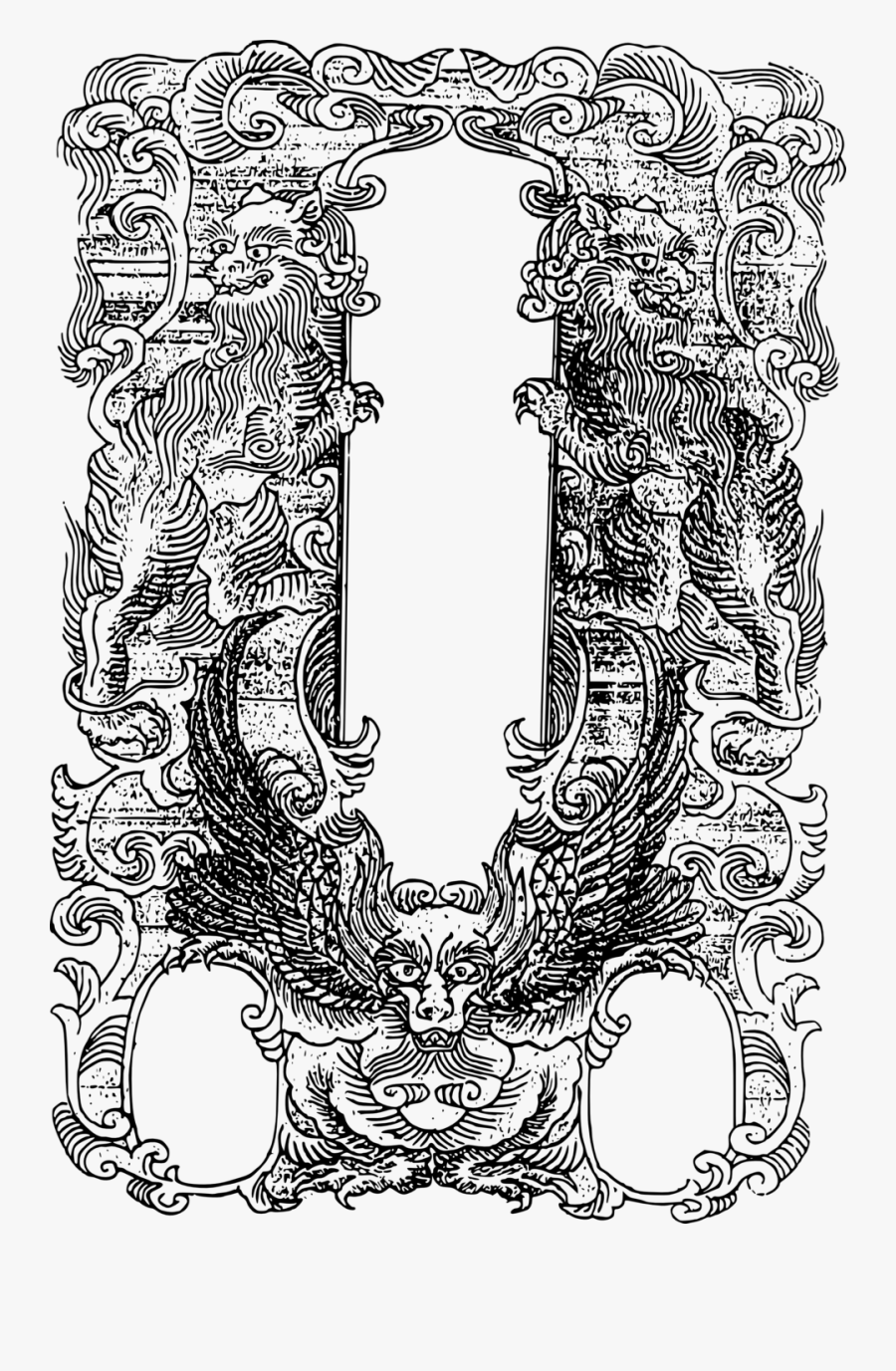 Line Art,art,visual Arts - Japanese Old Art Black And White, Transparent Clipart