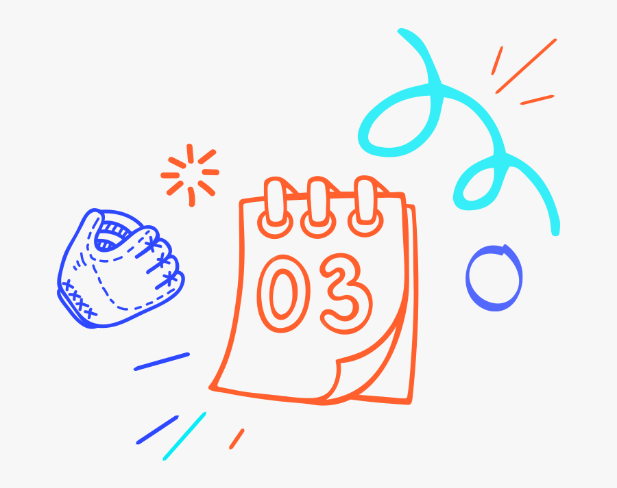 Calendar Doodle Icon, Transparent Clipart