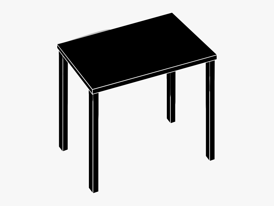 Clip Art Black Table, Transparent Clipart