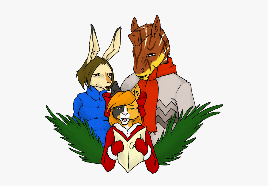 We Wish You A Merry Christmas And A Happy New Year - Cartoon, Transparent Clipart