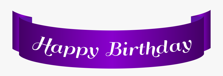 Happy Birthday Clipart Purple - Oval, Transparent Clipart