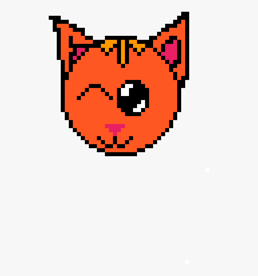 Cute Tabby Cat - Deadpool Logo Pixel Art, Transparent Clipart