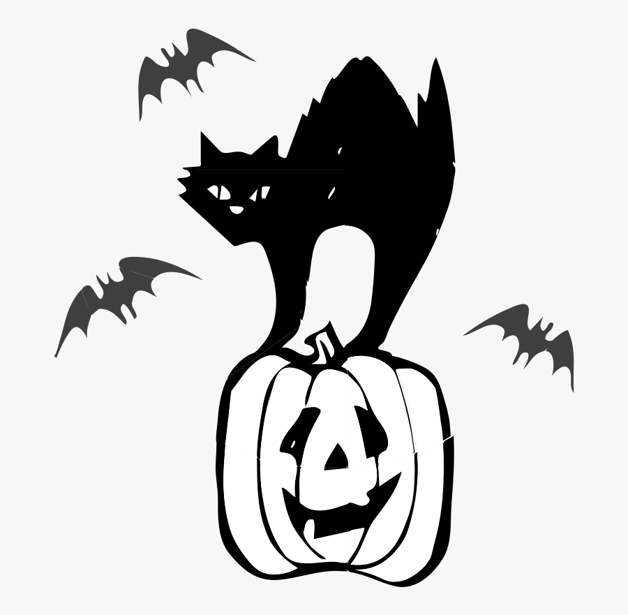 Architetto Gatto Nero - Halloween Black Cat Clip Art, Transparent Clipart