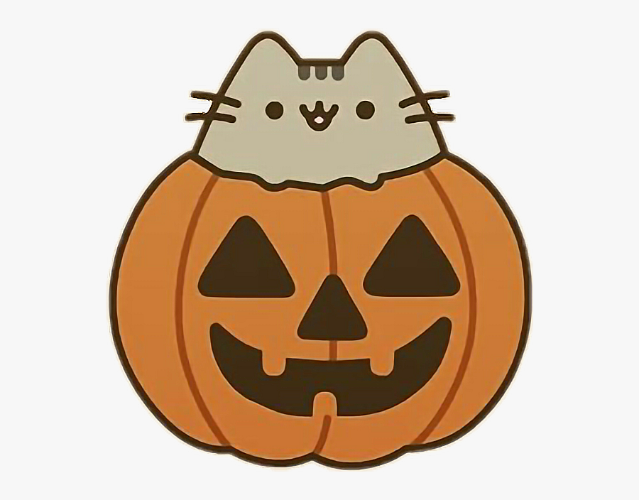 Pusheen Cat Clipart Halloween - Pusheen Pumpkin, Transparent Clipart