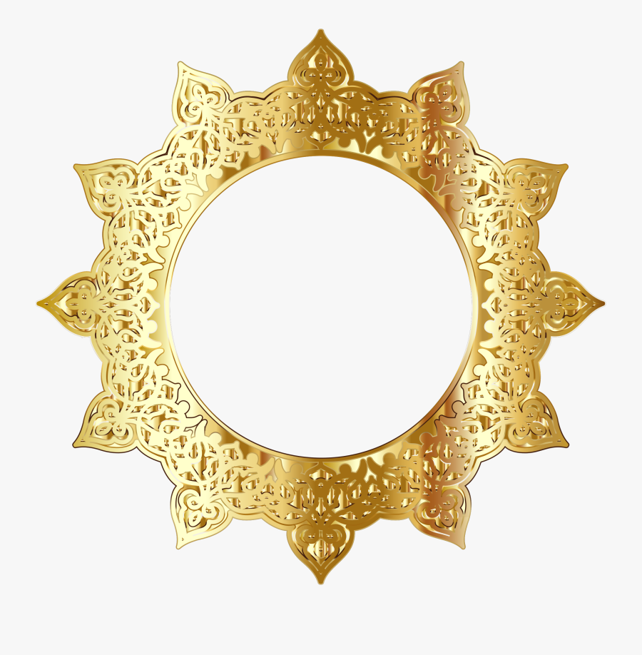 Picture Frame,brass,metal - Gold Vector Frame Png, Transparent Clipart