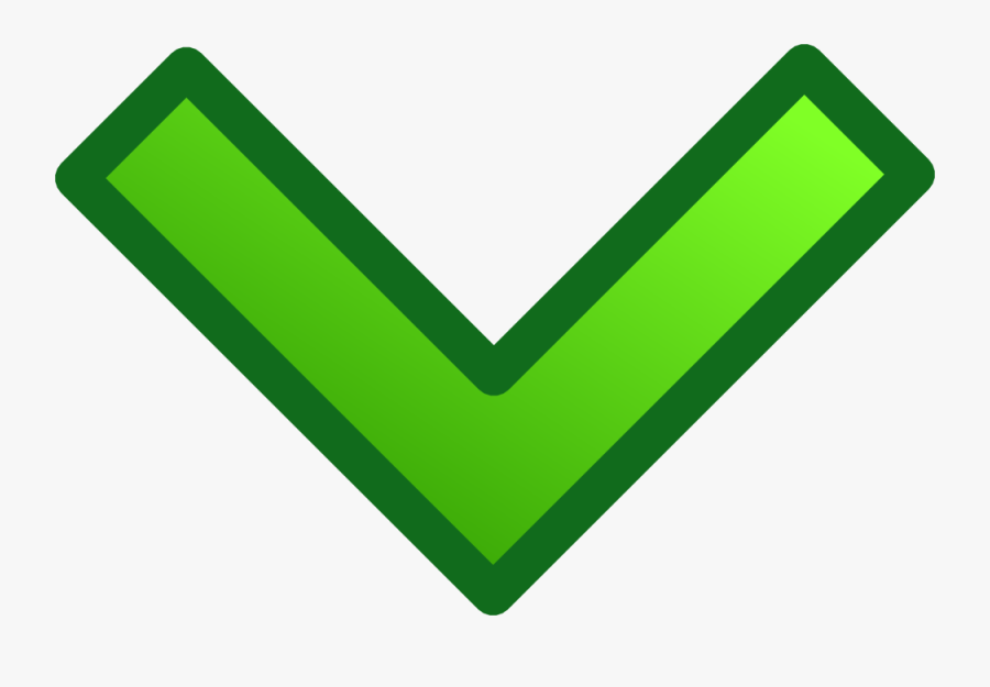 Green Single Arrows Set - Down Arrow Green Png, Transparent Clipart