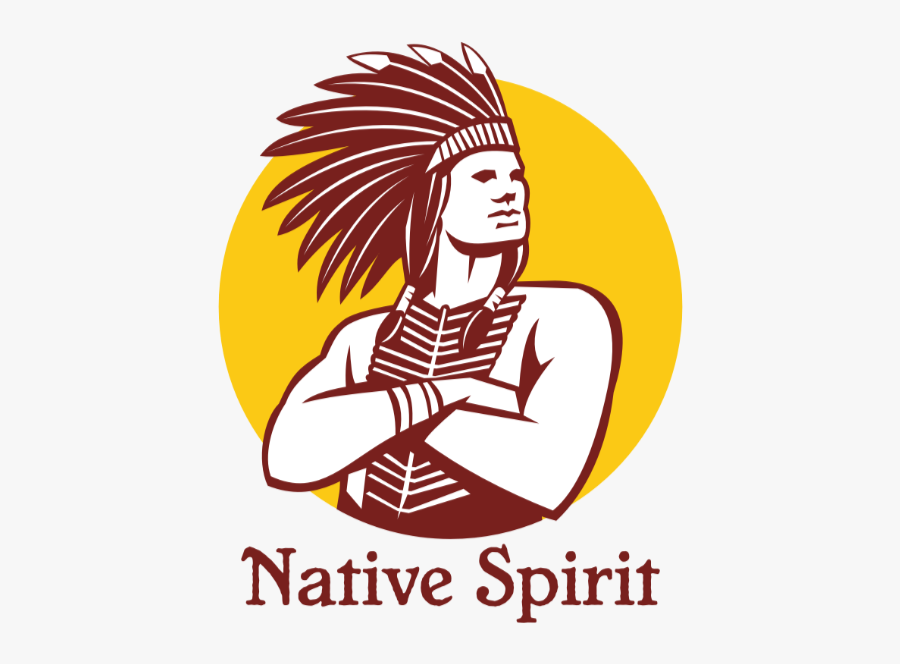 Retro Native American, Transparent Clipart