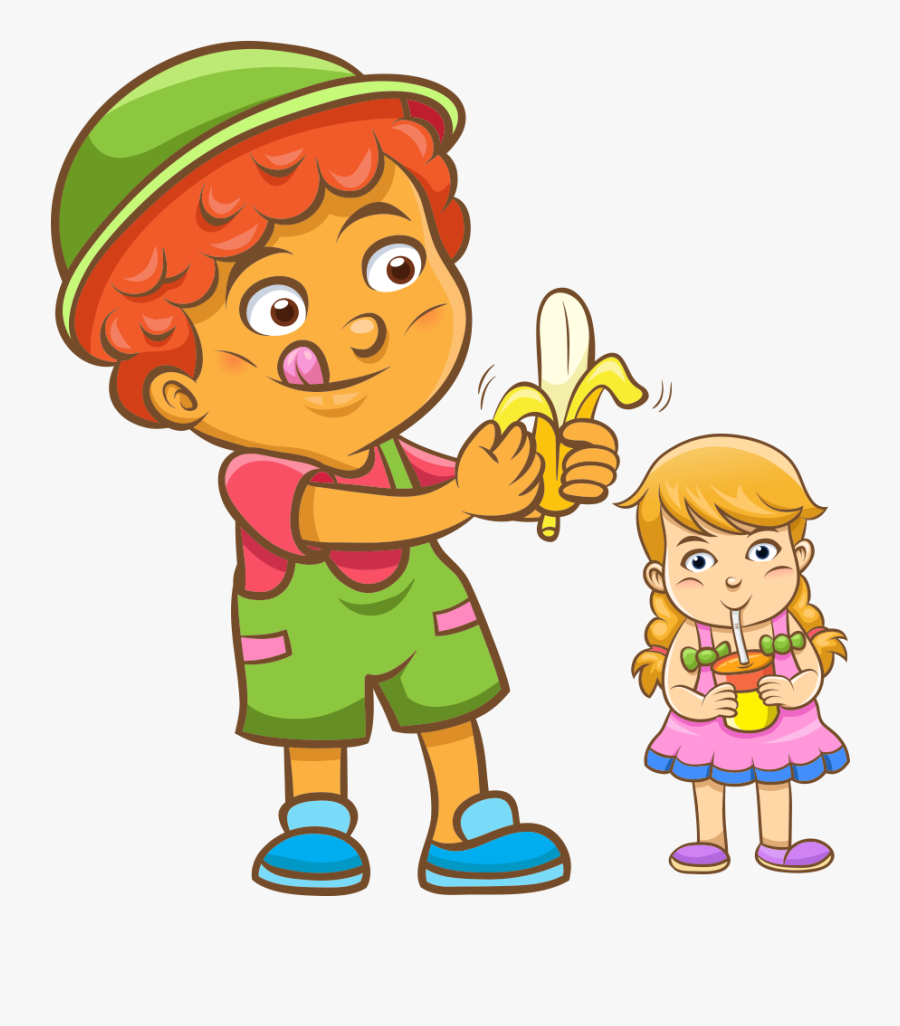 Eat Clipart Toddler Food - Animated Children Eating, Transparent Clipart