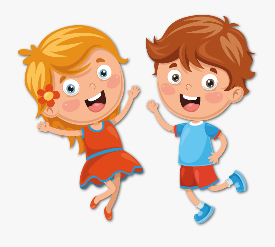 Kids With Phone Vector, Transparent Clipart