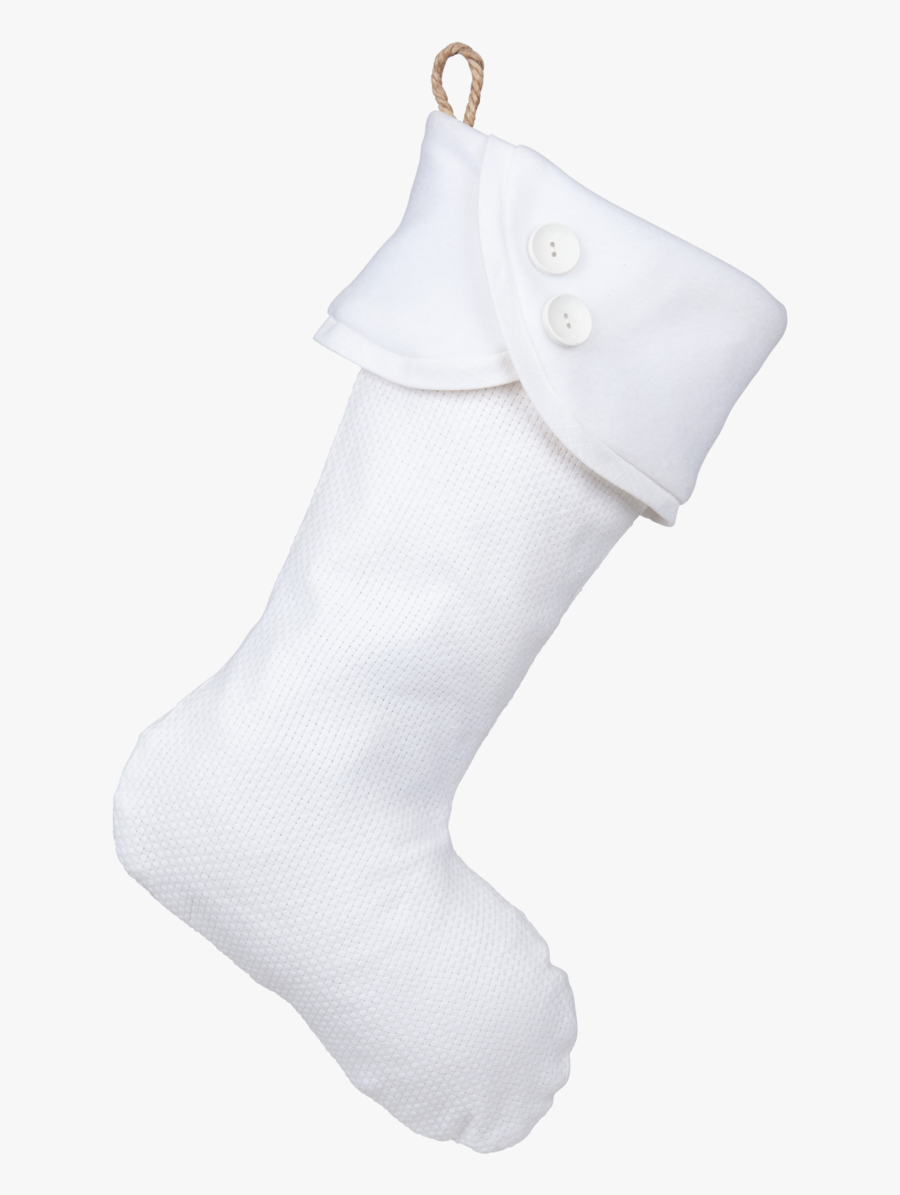 Transparent White Christmas Png - Sock, Transparent Clipart
