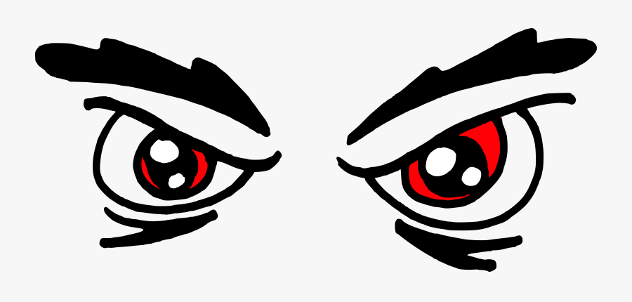 Angry Eyes Clipart, Transparent Clipart